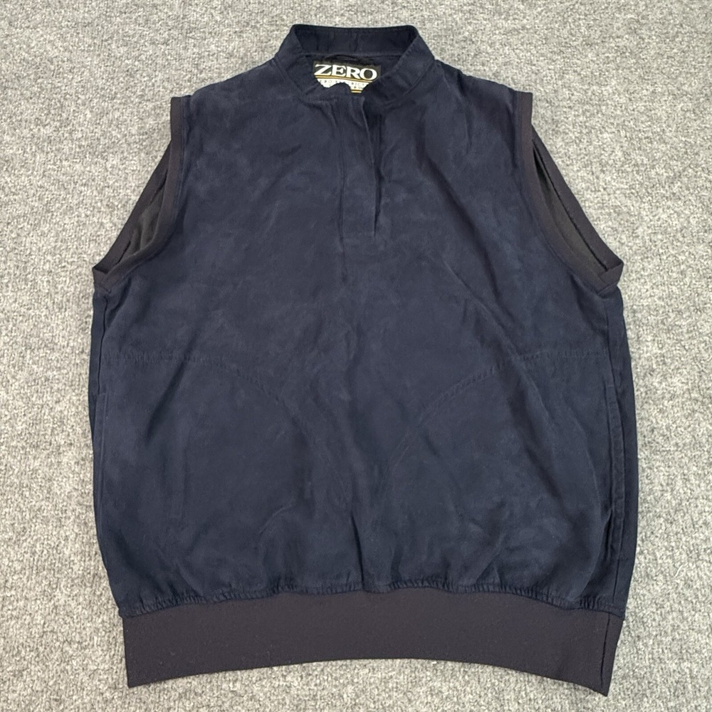 Zero Restriction Vest Womens‎ Medium Blue Pullover Golf Windbreaker Sleeveless